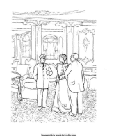 A coloring page of the titanic